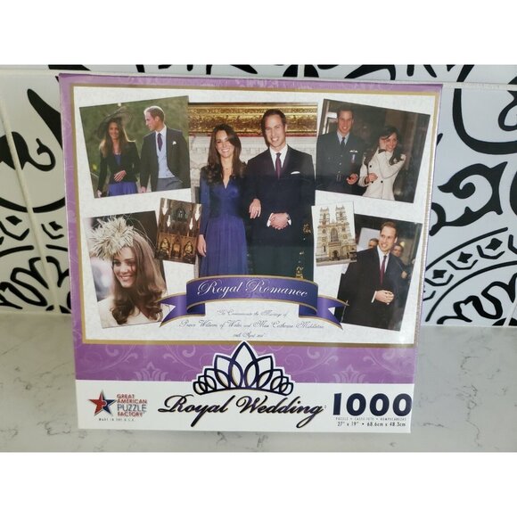 1000+ Royal Wedding April 2011 27"X19" Great American Puzzle Factory Wedding NEW - Picture 1 of 4